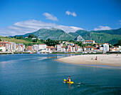 Beach Scene, Ribadesella, Asturias, Spain