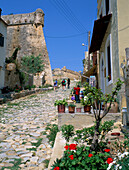 Street Scene up to Fortress, Rethymnon, Crete, Greek Islands