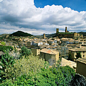 View over the town, Uncastillo, Aragon, Spain