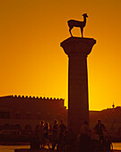 Bronze Deer Statue, Rhodes Town, Rhodes Island, Greek Islands