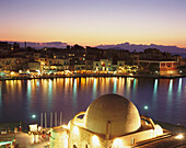 At Dusk, Chania Harbour, Crete, Greek Islands