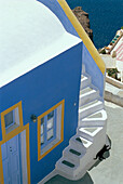 Painted House Detail, Oia, Santorini Island, Greek Islands
