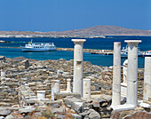 The Harbour from the Old City, General, Delos Island, Greek Islands