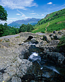 Ashness Bridge, Derwentwater, Cumbria, UK, England