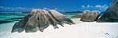 Beach Scene, Anse Source L'argent, La Digue, Seychelles