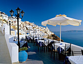 Terrace Restaurant, Fira, Santorini Island, Greek Islands