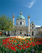 Karlskirche (spring), Vienna, Austria