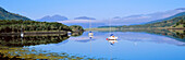 View of Loch Levan, Glen Coe, Highland, UK, Scotland