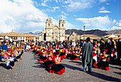 Local Festival in Plaza De Armas, Cusco, Peru