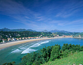 View to Playa De Santa Marina, Ribadesella, Asturias, Spain