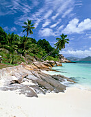 BEACH SCENE, ANSE SEVERE, LA DIGUE, SEYCHELLES