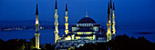 BLUE MOSQUE AT NIGHT, ISTANBUL, TURKEY