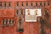 Sati marks at the Junagarh Fort, Bikaner, Rajasthan, India