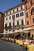 Street cafes in Piazza Navona, Rome, Lazio, Italy