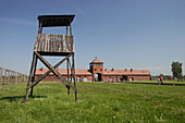 Birkenau. Lookout tower & entrance., Oswiecim, Poland