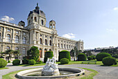 Fountain in front of Museum of Art History, Vienna, Austria