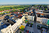 Blick auf den Stadtplatz, Enns, Oberösterreich, Österreich