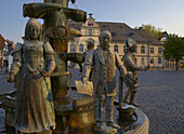 Brunnen beim Rathaus, Lippstadt, Nordrhein-Westfalen, Deutschland