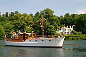 Dunkirk little boat on River Thames, Henley, Oxfordshire, UK, England