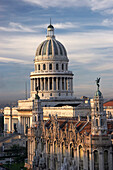 Parque Central with the Capitol Building and Grand Theatre, Havana, Cuba, Caribbean