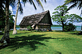 Traditional building, exterior, Yap, Yap State, Micronesia