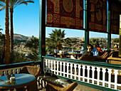 Terrace of the Old Cataract Hotel, Aswan, Egypt
