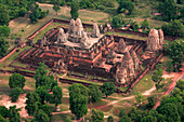 Aerial view of Pre Rup, Siem Reap, near, Cambodia