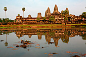 Angkor Wat viewed over lake, Siem Reap, near, Cambodia