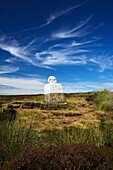 Fat Betty White Cross in the North York Moors National Park, Rosedale Head, Yorkshire, UK, England