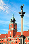 The Royal Castle and Zygmunt Column in the Old Town, Warsaw, Poland