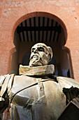 Statue at the entrance to the walled city, Toledo, Castilla-La Mancha, Spain