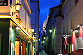 Montmartre, Sacre Coeur at night, Paris, France