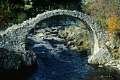 Stone bridge, near Carrbridge, Highlands, Scotland, Great Britain, Europe