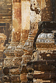 Detail im Wat Phra Si Rattana, Lopburi, Mahatat, Zentralthailand, Thailand, Asien