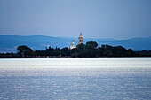 Pilgrimage church of Santa Maria di Barbana in the lagoon of Grado, Udine province, Friuli-Venezia Giulia, Italy