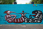 Mural in the district of Alameda, Mexico City, Mexico D.F., Mexico
