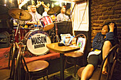 Maison Bourbon is one of the best choices on Bourbon street to listen to Jazz, French Quarter, New Orleans, Louisiana, USA