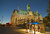 Montreal,  Quebec,  Canada,  Hotel De Ville,  City Hall seen from Jacques Cartier Place