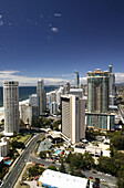 AUSTRALIA - Queensland - GOLD COAST - Surfer´s Paradise: High Overhead View of Surfer´s Paradise Skyline