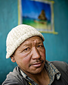 beautiful portrait of smiling man in Leh Ladakk.