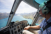 Helicopter,  Fiordland National Park,  South Island,  New Zealand