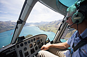 Hubschrauber, Fiordland National Park, Südinsel, Neuseeland