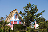 Traditionelles Casa do Colmo Strohhäuschen, Santana, Madeira, Portugal