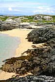 Der Korallenstrand Feile an Doilin in der gälisch sprechenden Region Gaeltacht, Carraroe, Connemara, County Galway, Westkueste, Irland, Europa