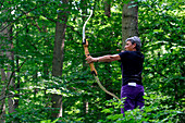 Archery, The Bois D'O Forest, Saint-Maxime-Hauterive, Eure-Et-Loir (28), France