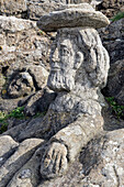 The Rocks Of Rotheneuf Sculpted By The Abbe Fourre, Saint-Malo, Ille-Et-Vilaine (35), France