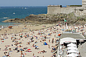 Bar Du Soleil On The Bon Secours Beach, Saint-Malo, Ille-Et-Vilaine (35), France
