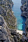 Aerial View Of The Rocky Inlet Of En Vau, Cassis, Bouches-Du-Rhone (13), France