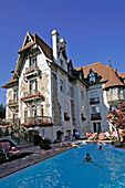 Swimming Pool, Hotel-Restaurant 'L'Augeval', Deauville, Calvados (14), Normandy, France