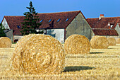 Straw In Front Of The Farm, Saint-Eliph, Eure-Et-Loir (28), France